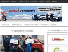Tablet Screenshot of herbys-fahrschule.de